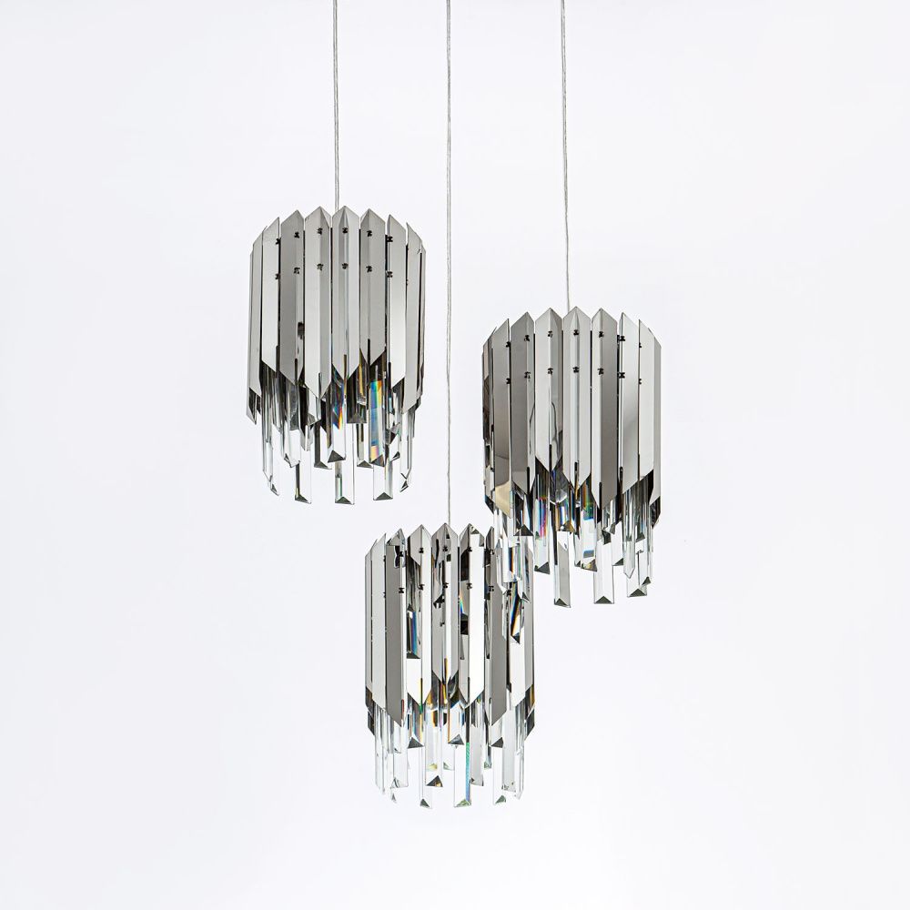 Подвесная люстра 50*50*130 см, Е 27 3x60W, Хром MODELUX ML.20207.3 CR