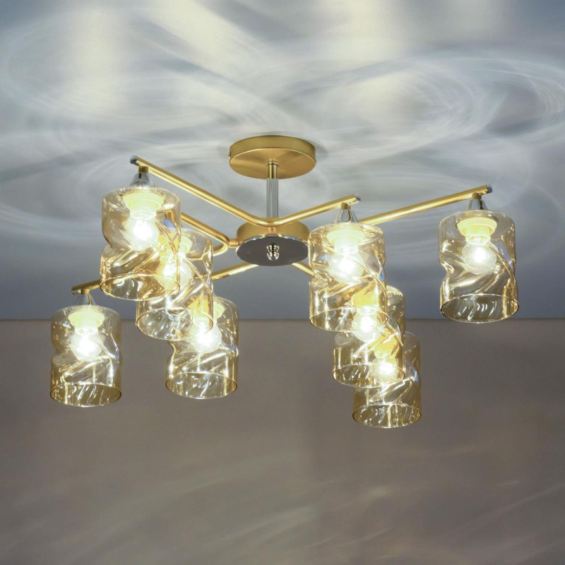Люстра 70 см Citilux Клод CL137182 золото