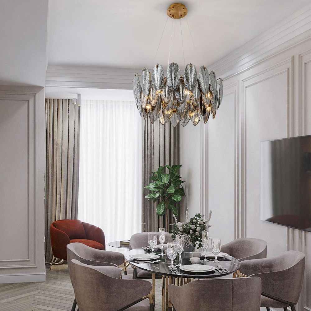 Подвесная люстра 58*35/110 см, 8*Е14 MODELUX ML.20202.8 BS латунь