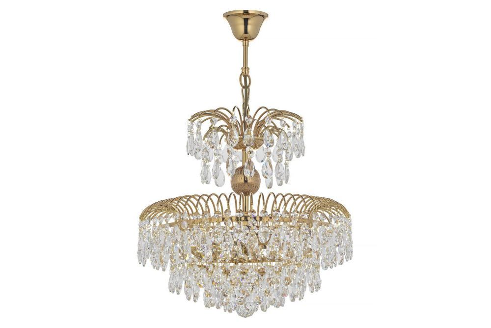 Люстра подвесная *40*40 см, 5*E14*40W, Arti Lampadari Mineo Gold Mineo E 1.5.40.101 G, Золото