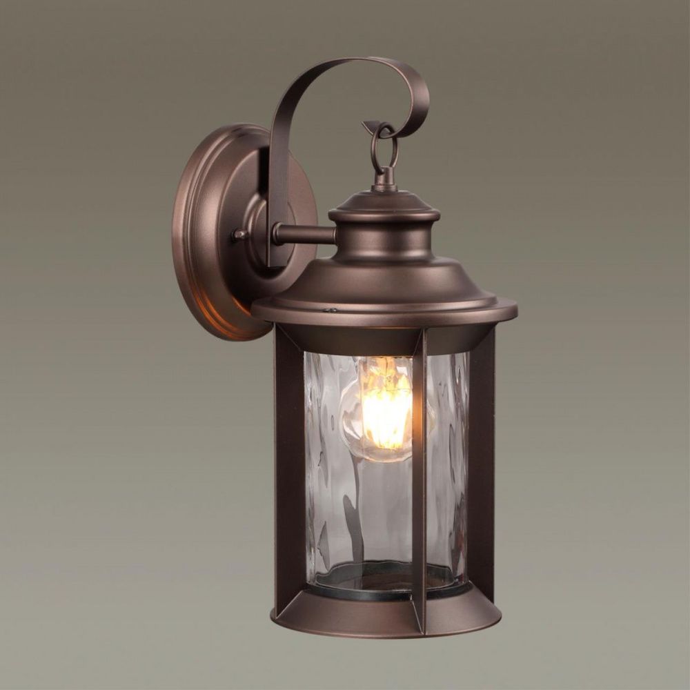 Уличный настенный светильник Odeon Light Mavret 4961/1W Коричневый