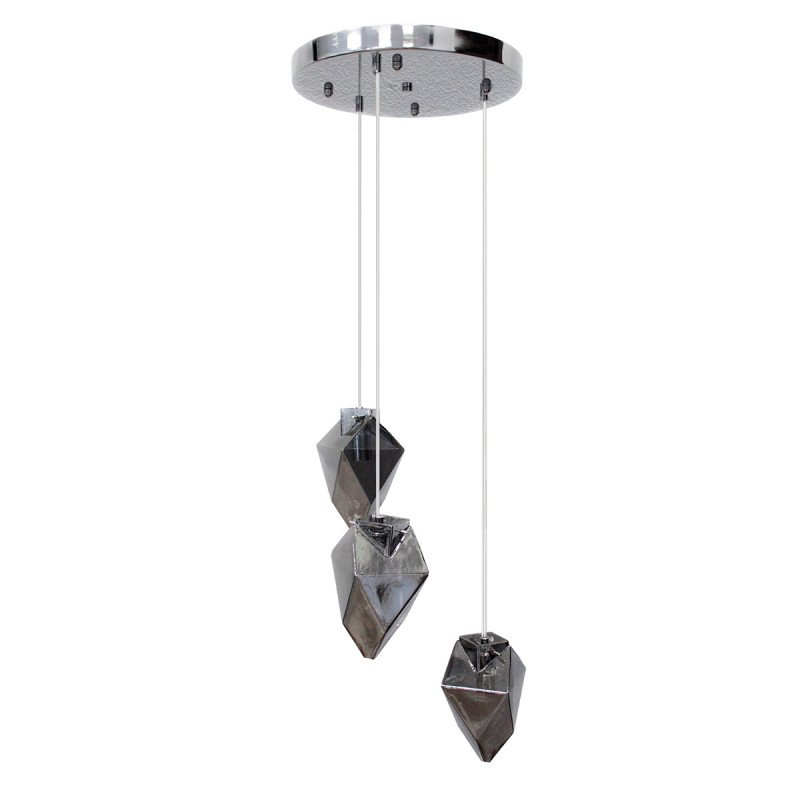 Подвесная люстра Vele Luce Cassiopea VL1152P03, серый, диаметр 32см