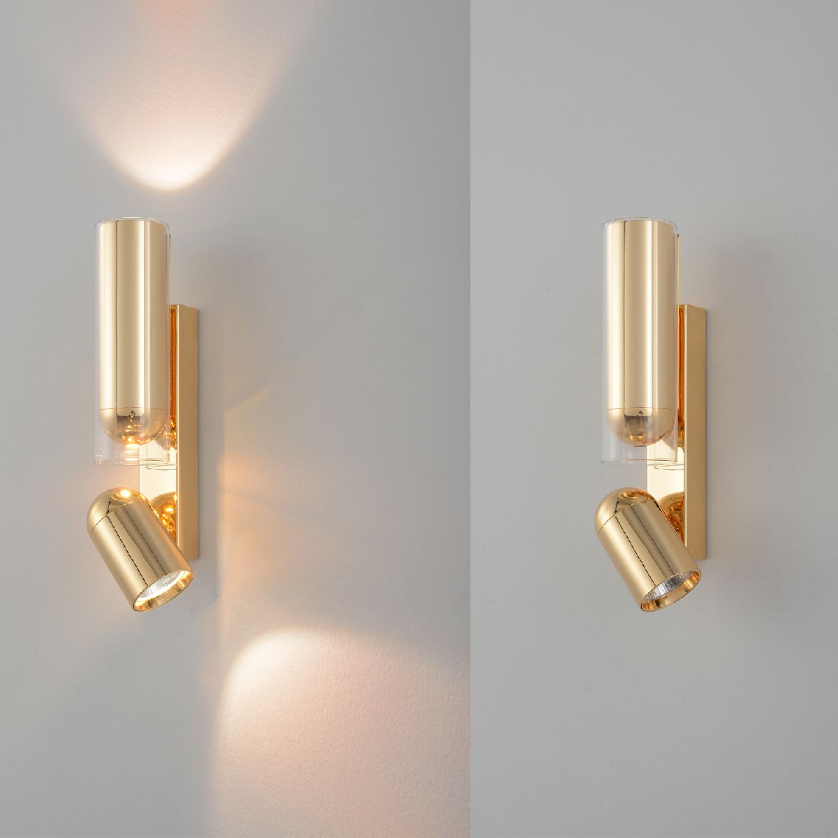 Спот 30 см, 15W, Crystal Lux VENTO AP15W LED GOLD, золото
