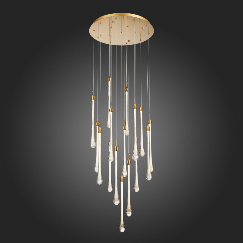 Светильник подвесной 60 см, 48W 4000K ST LUCE Faenza SL6103.203.16 Золотистый