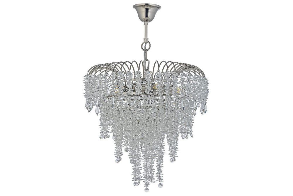 Люстра подвесная *39*40 см, 5*E14*40W, Arti Lampadari Ferla Ferla E 1.5.32.105 N, никель