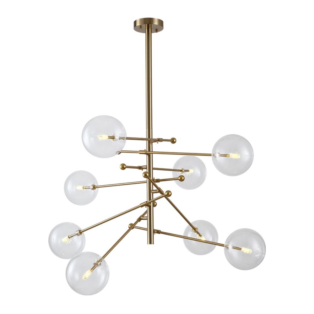 Люстра на штанге 95 см, Lussole Greensboro LSP-6072, бронза