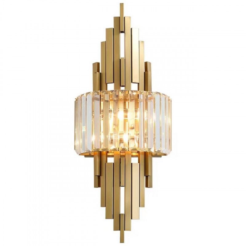 Бра 15*25*60 см, E14, 40W, Aployt ORNELLA APL.642.11.02, латунный