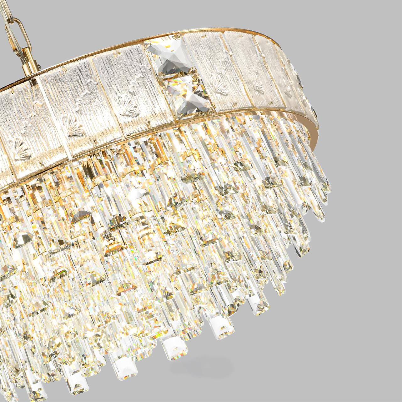 Люстра 60*60*160 см, 12 E14*40W, Odeon Light Fiesta, золотой 5070/12