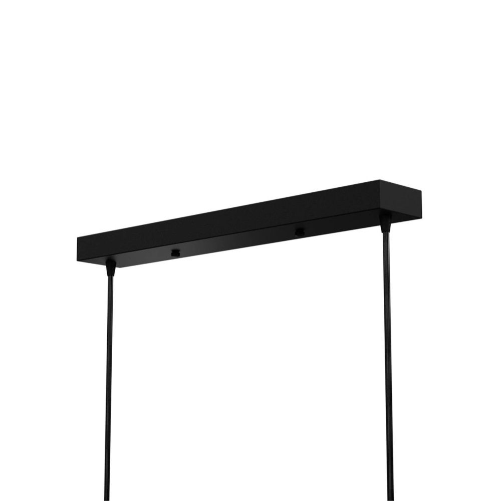 Светильник подвесной 66*20-200 см, 3*LED*6W, 3000-6000K, Lightera Rudolf LE114L-3B SMART, Черный