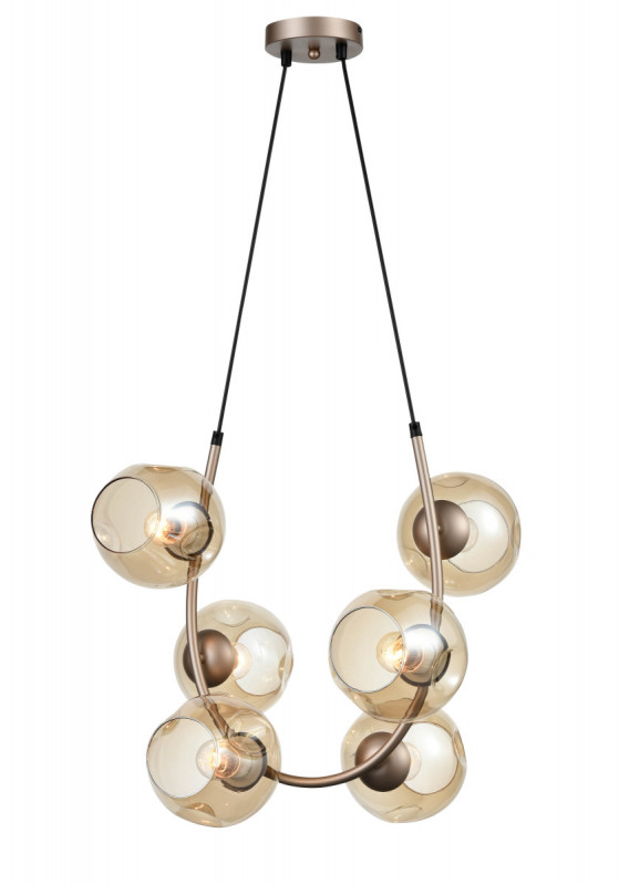 Подвесной светильник 36*44*120 см, 6*E27 шампань Vele Luce Astoria VL5004P61