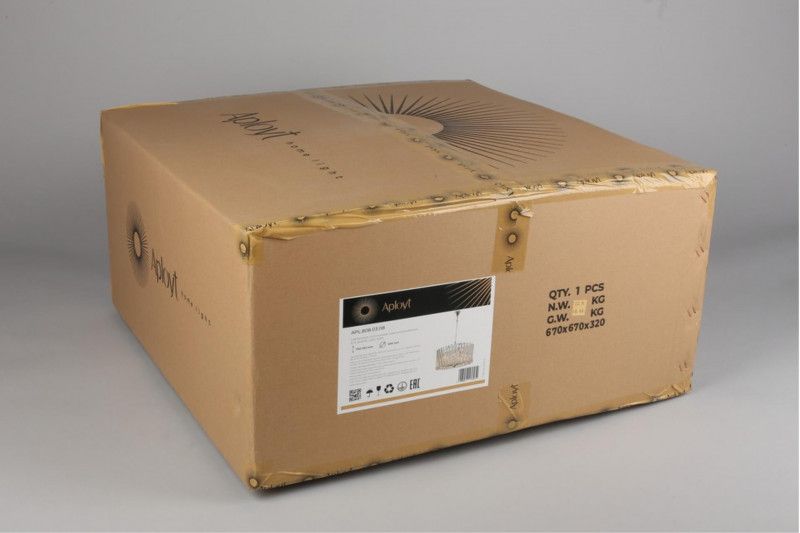 Подвесная люстра 60*32-115 см, 8*E14, 40W, Aployt Verene APL.808.03.08, хром