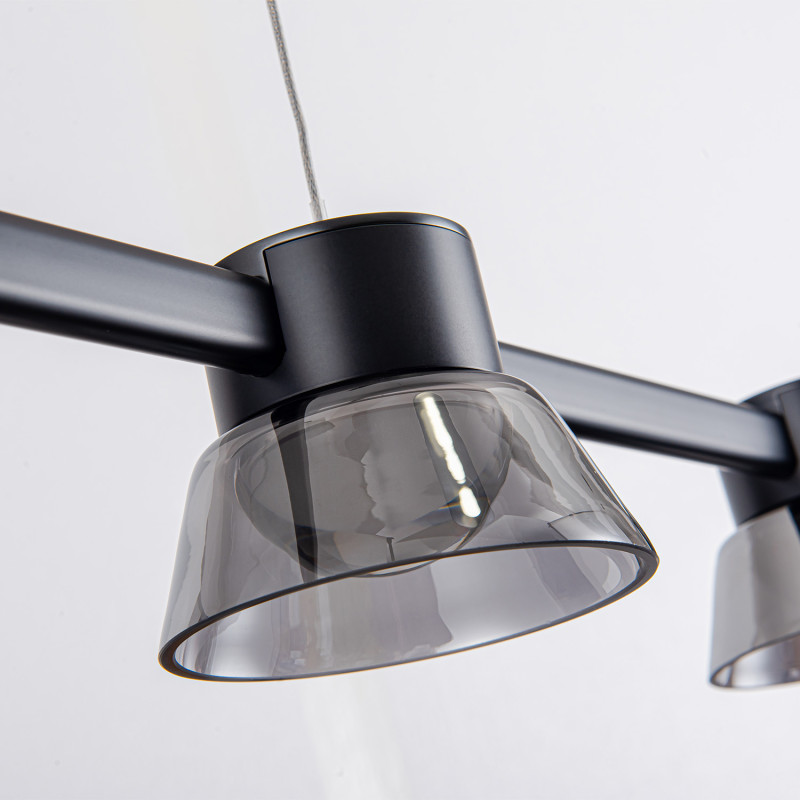 Линейный светильник 118*10*180 см, LED, 30W, 4000К, Favourite Twix 4247-5P черный