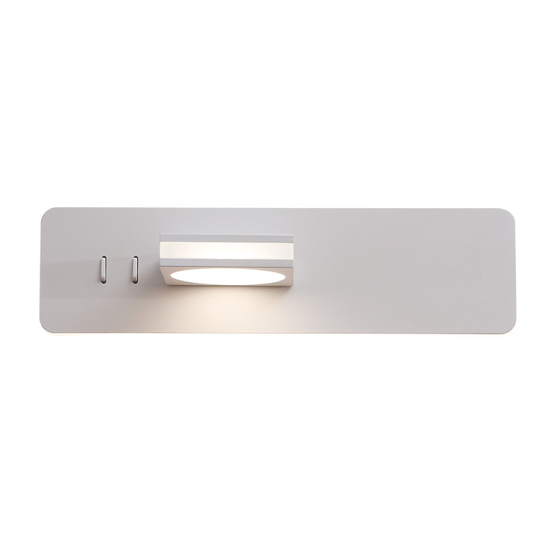 Бра 30*8 см, 2*LED*5 W+12W, 3000K / 4000K / 5000K белый Crystal Lux CLT 216W WH