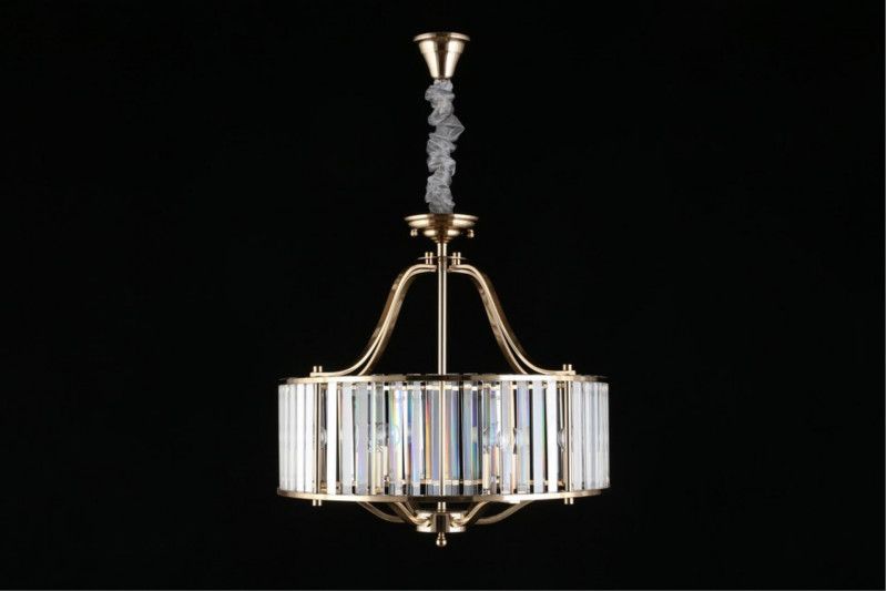 Подвесная люстра 60*60-158,5 см, 6*E14, 40W, Aployt Romen APL.809.03.06, золотой