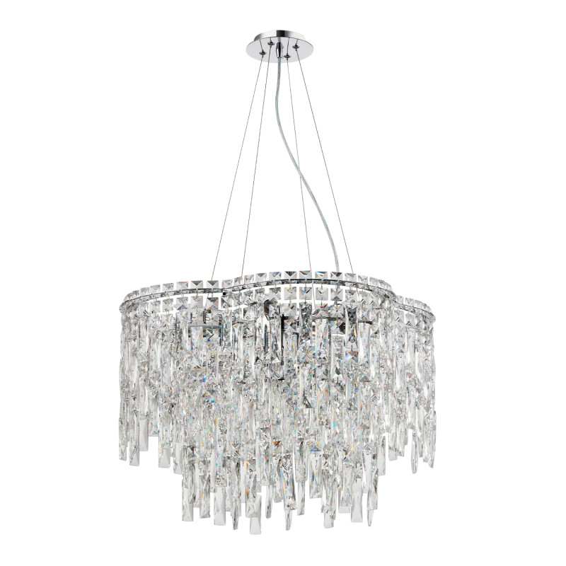 Люстра 60*29 см, 12*E14*40W Хром Crystal Lux ABRIL SP12
