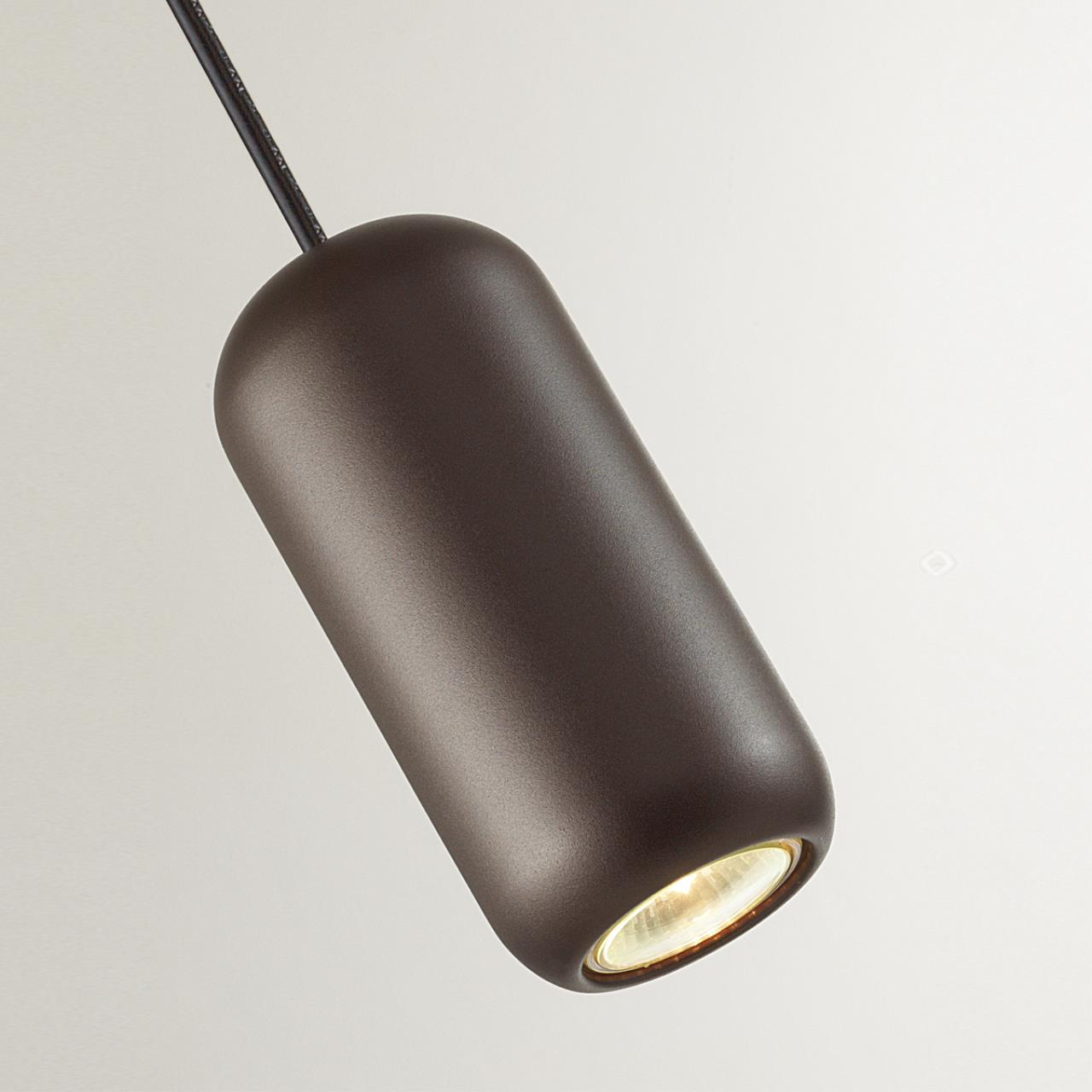Подвес 7,6*7,6*120 см, 1 GU10*4W, Odeon Light Cocoon, черный 5060/1D