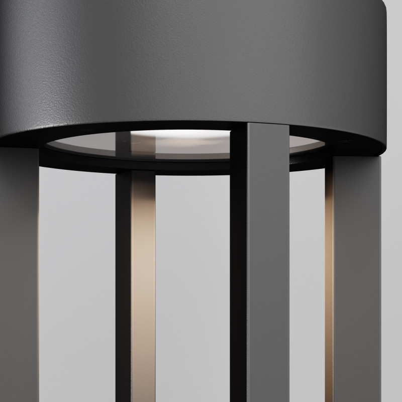 Садово-парковый светильник 9*60 см, LED, 9W, 3000К, Maytoni Vint O458FL-L9GF3K серый