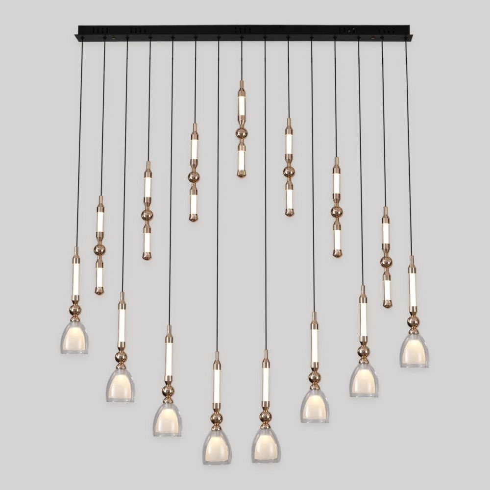 Подвесной светильник 118 см, 45W, 3000K, Lussole Veil LSP-7498, черный