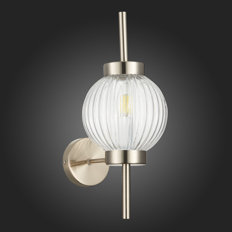 Светильник настенный 17 см, 40W, ST LUCE MARENA SL1155.101.01 Никель