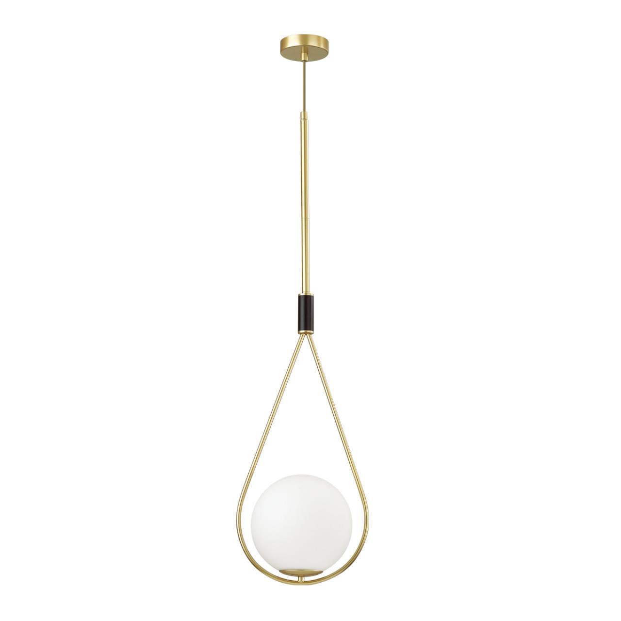 Светильник подвесной 26 см Odeon Light Flari 4810/1A, черный-золото