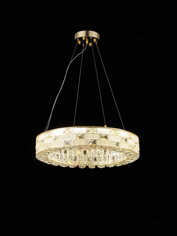 Люстра Ø600 x H120 мм, LED LED-120W (4000K) NewRgy H GOLD (Золото) E75-ф600*H120 H GOLD