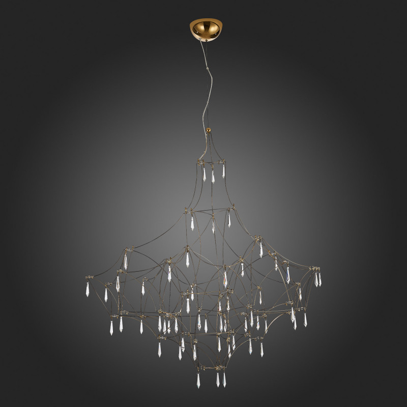 Люстра подвесная 100 см, 51W, 3000K ST LUCE GRAVETTA SL797.203.114 Золотистый, Шампань