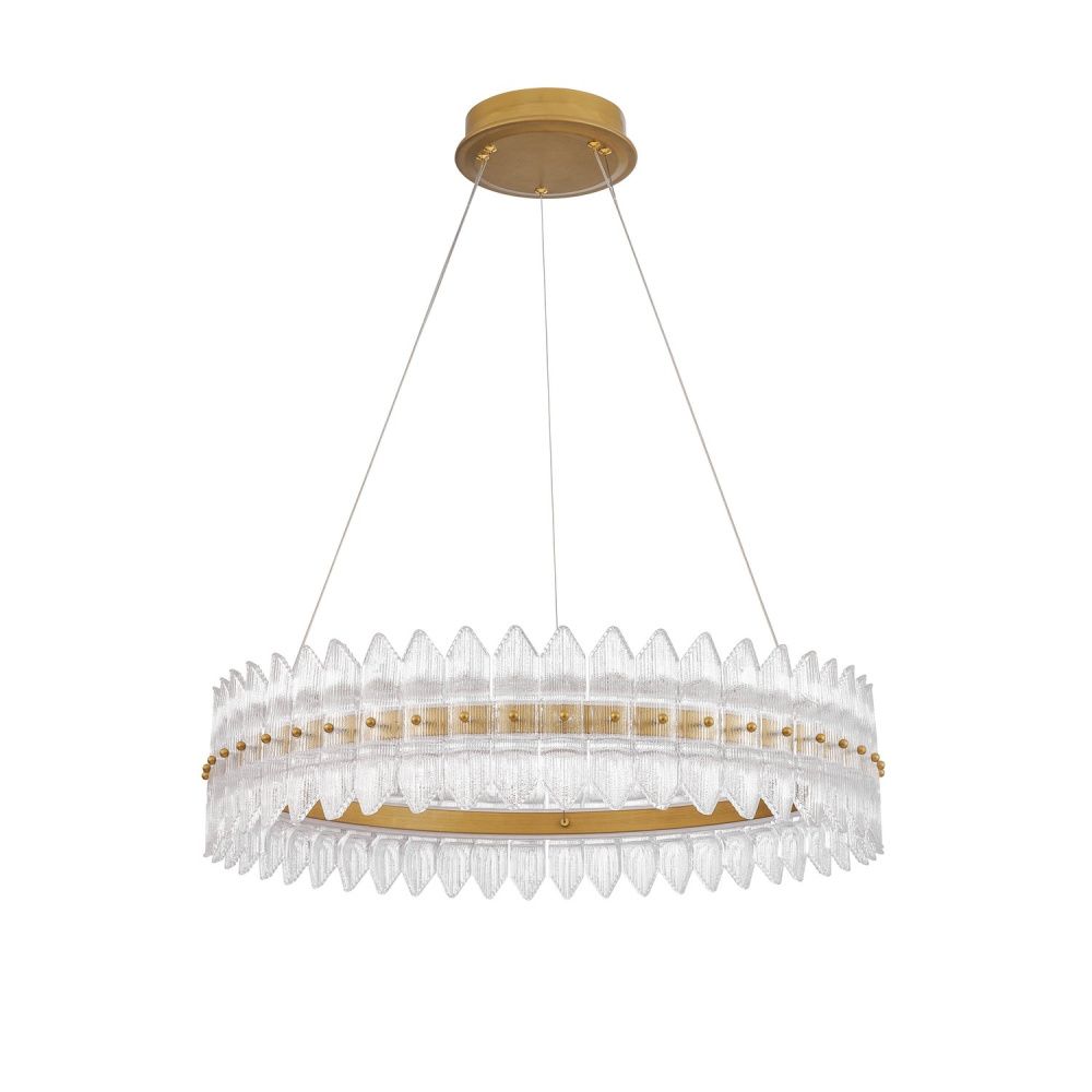 Люстра *68,5*70-120 см, *LED*65W, 3000K, Favourite Mirabella 4754-7P, латунь