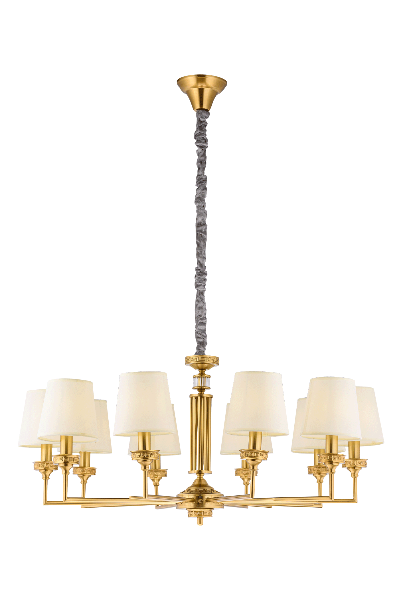 Люстра  930*430-1500, 10*E14, 40W NewRgy Модерн 8906/10LT BRASS, Бронза