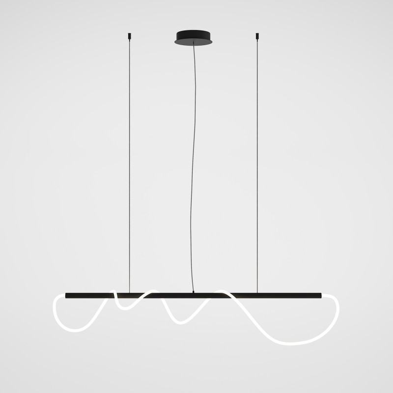 Подвесной светильник 18*140 см, LED 43W, 3000К, Черный Maytoni Tau MOD146PL-L30B3K