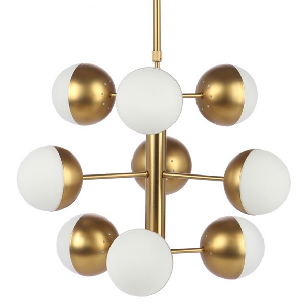 Светильник Italian Globe Cedar Moss Light 9 70*70*65 см, 9*E14*40W, ImperiumLoft 40.1668, Латунь
