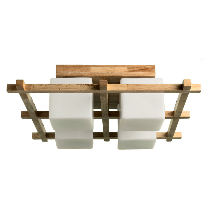 Потолочная люстра Arte Lamp A8252PL-4BR, 52*52 см, светлое дерево