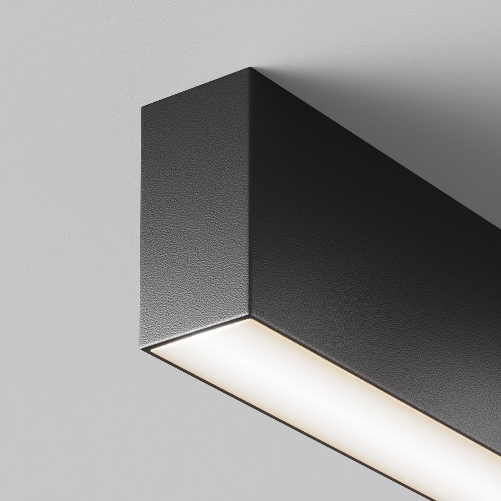 Светильник  C068CL-12W3-6K-B 12,9*2,5*-5 см, *LED*12W, K, Maytoni technical Basis C068CL-12W3-6K-B, Черный