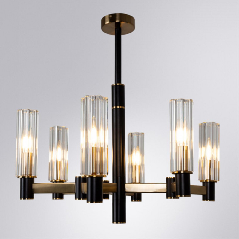 Светильник 58 см, Divinare Barolo 2654/17 LM-6, черный-латунь