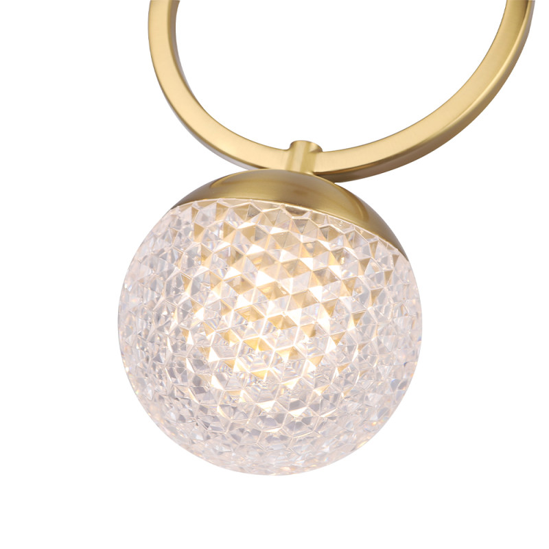Светильник 10 см, Crystal Lux CAROLINA SP1 V1 BRASS, латунь