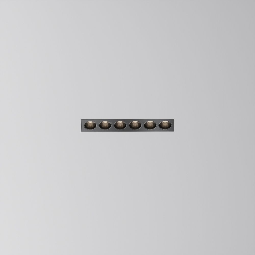 Встраиваемый светильник  DL065-12W3-6K-TRS-B 18,2*2,95*-6 см, *LED*12W, 6000K, Maytoni technical Points DL065-12W3-6K-TRS-B, Черный