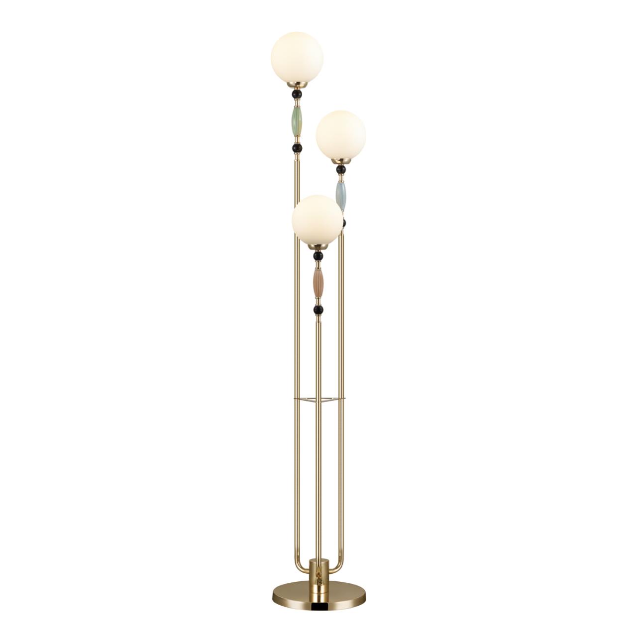 Торшер 29*29*167,5 см, 3 E14*40W, Odeon Light Palle, золотой 5405/3F