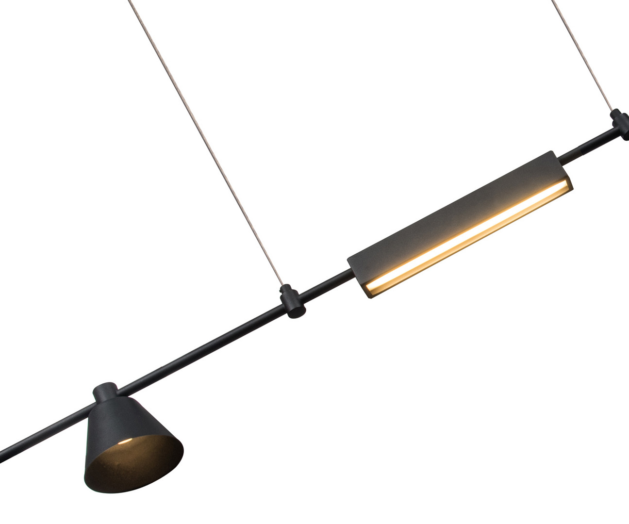 Светильник 115 см, 15W, 4000K, Kink Light 07616-115L,19, черный