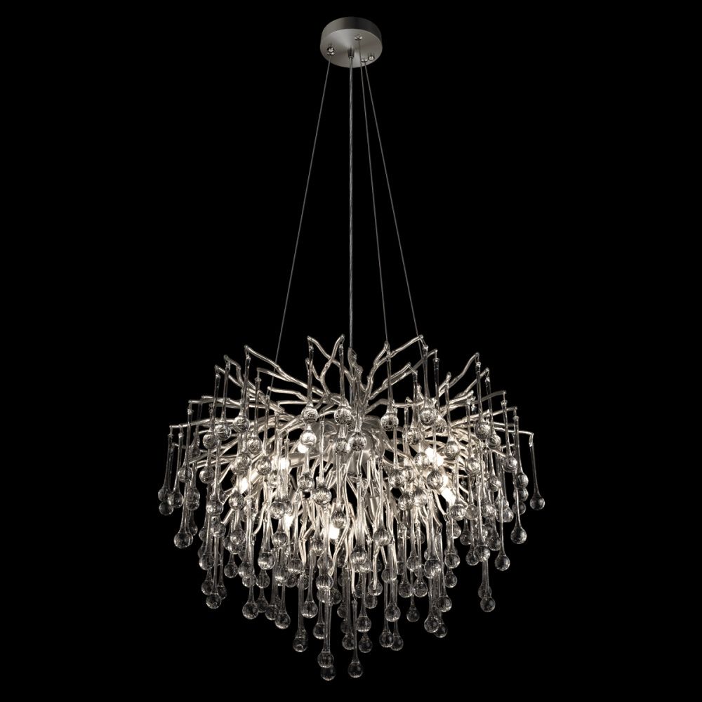 Люстра *60*45 см, 10*G9*5W, Loft It Drops 10376/600, Серебро