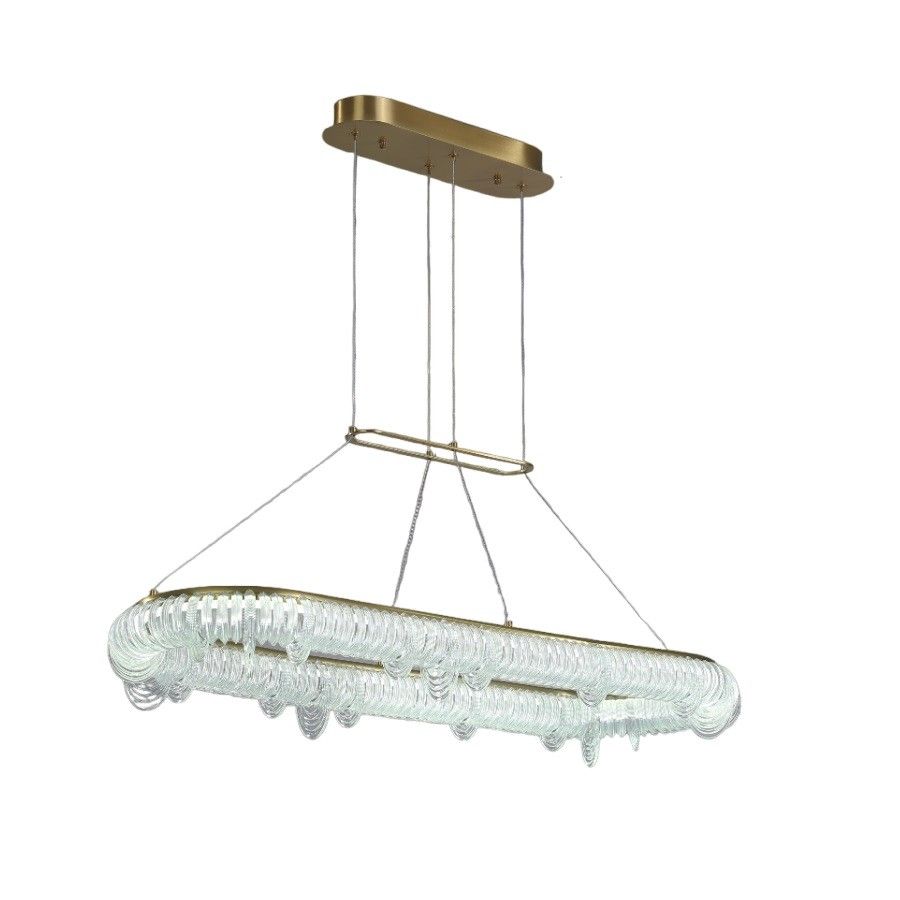 Люстра 95*33*120 см, 1*LED*35W, 3000 - 6000K Gerhort G21125/1GD CL, Золото