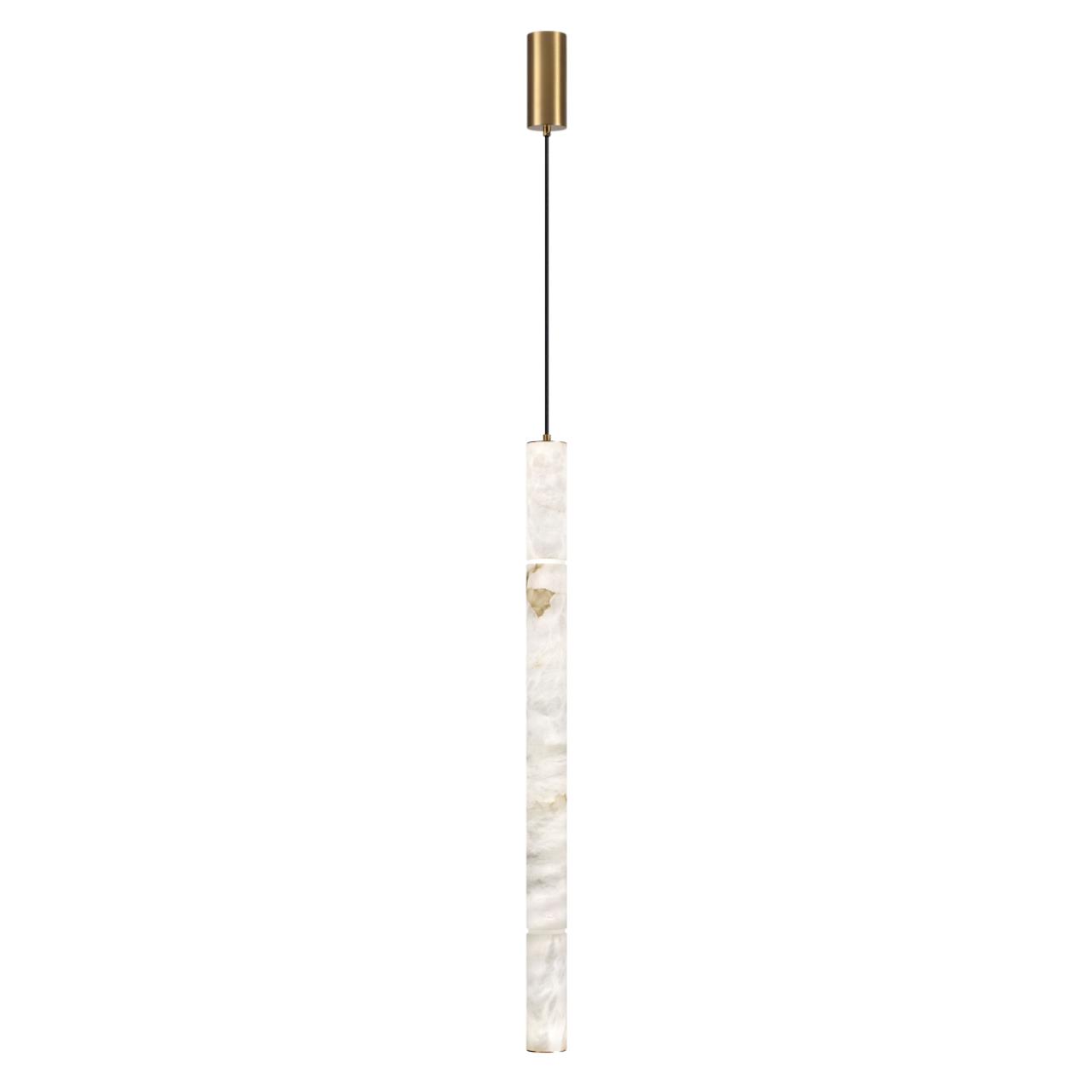 Подвесной светильник 6*150 см, 1 LED*15W, 3000 К, Odeon Light Marbella, латунь 6674/20L