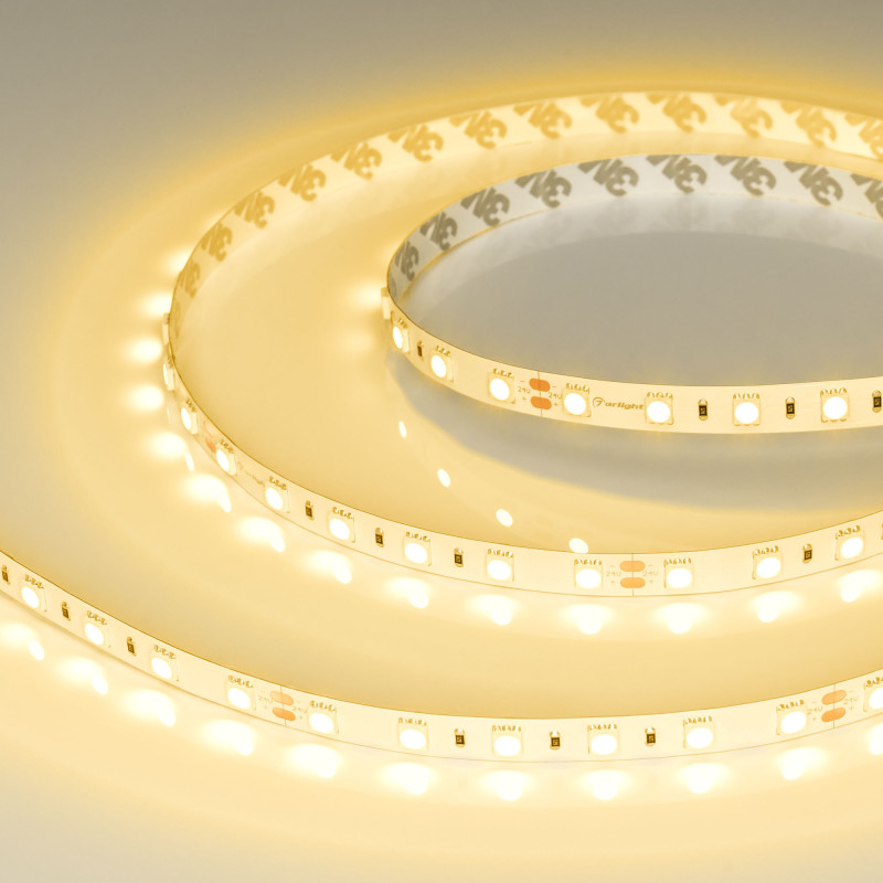 Лента RT-B60-10mm 24V Yellow (14.4 W/m, IP20, 5060, 5m) (Arlight, 14.4 Вт/м, IP20) 008816(2). Цена указана за 5 метров. Продается кратно 5 метрам.