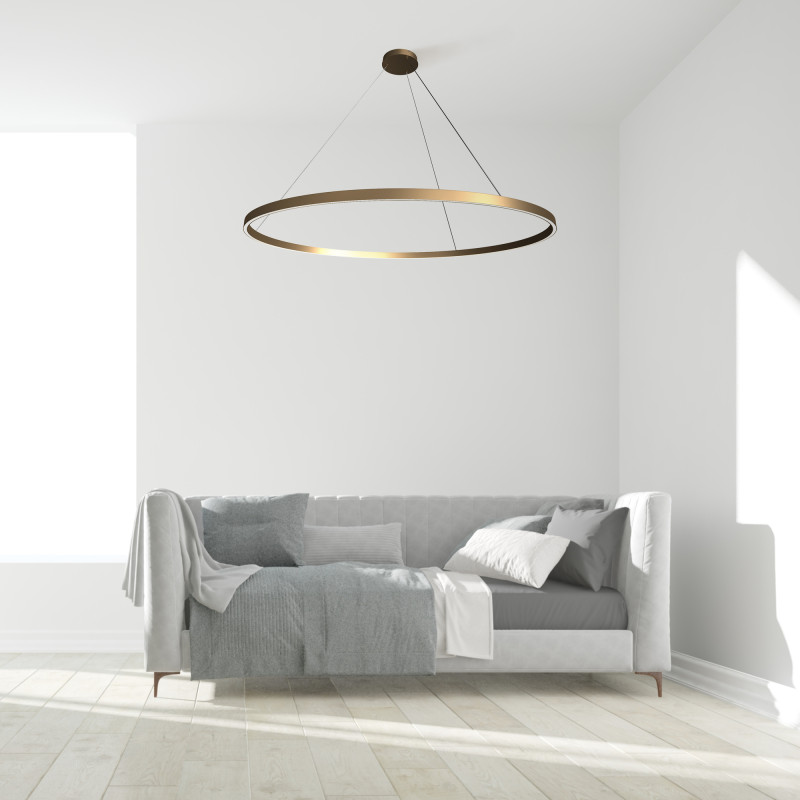 Светильник 120 см, 81W, 3000K Maytoni MOD058PL-L65BS3K, латунь