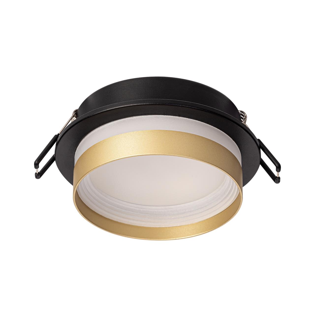 Светильник встраиваемый 10*2,5 см, GX53 Citilux Hardy CL002D14 черный/бронза