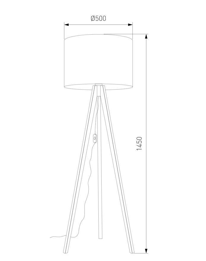 Торшер 50*145 см, Eurosvet GRAND 16008 Grand