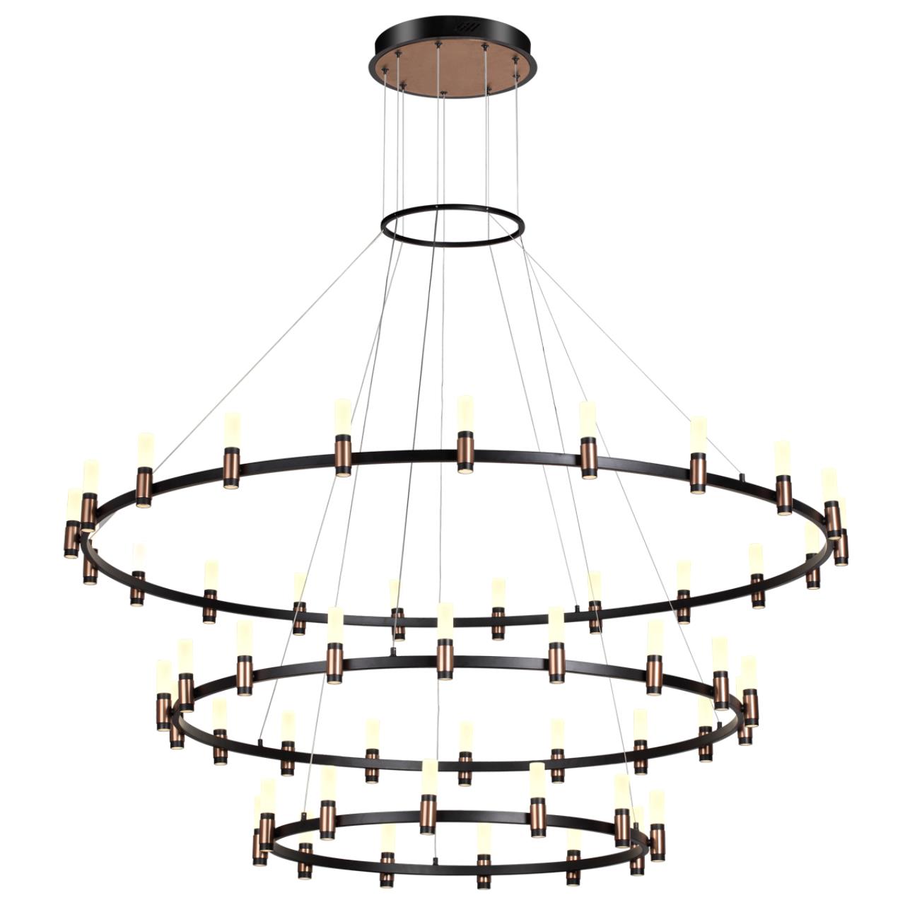 Светодиодный светильник 151 см, 204W, 4000K, Odeon Light Candel 5009/204L, черный
