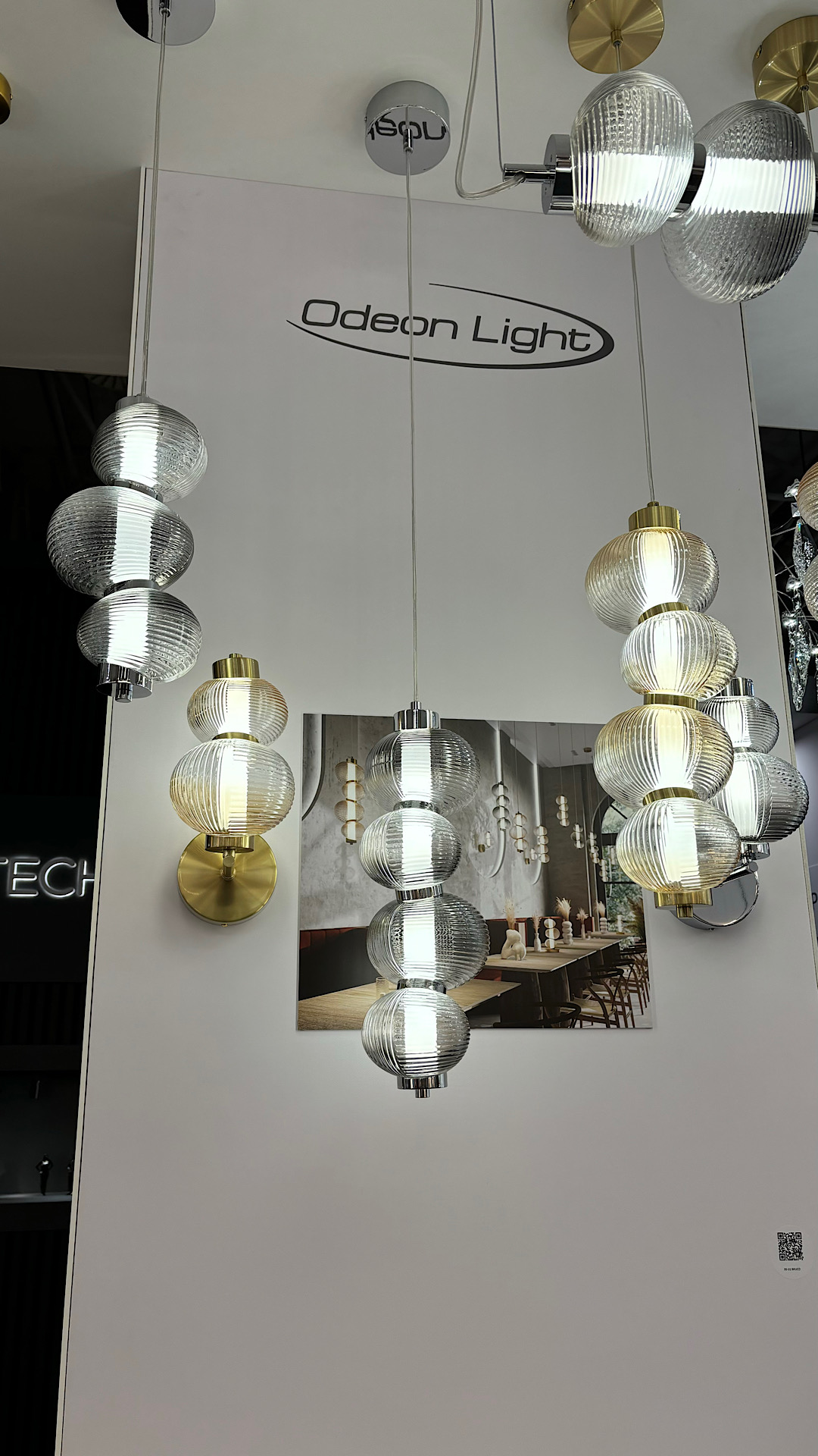 Бра 31 см, 8W, 4000K, Odeon Light L-vision Bruco 5096/8WL, хром
