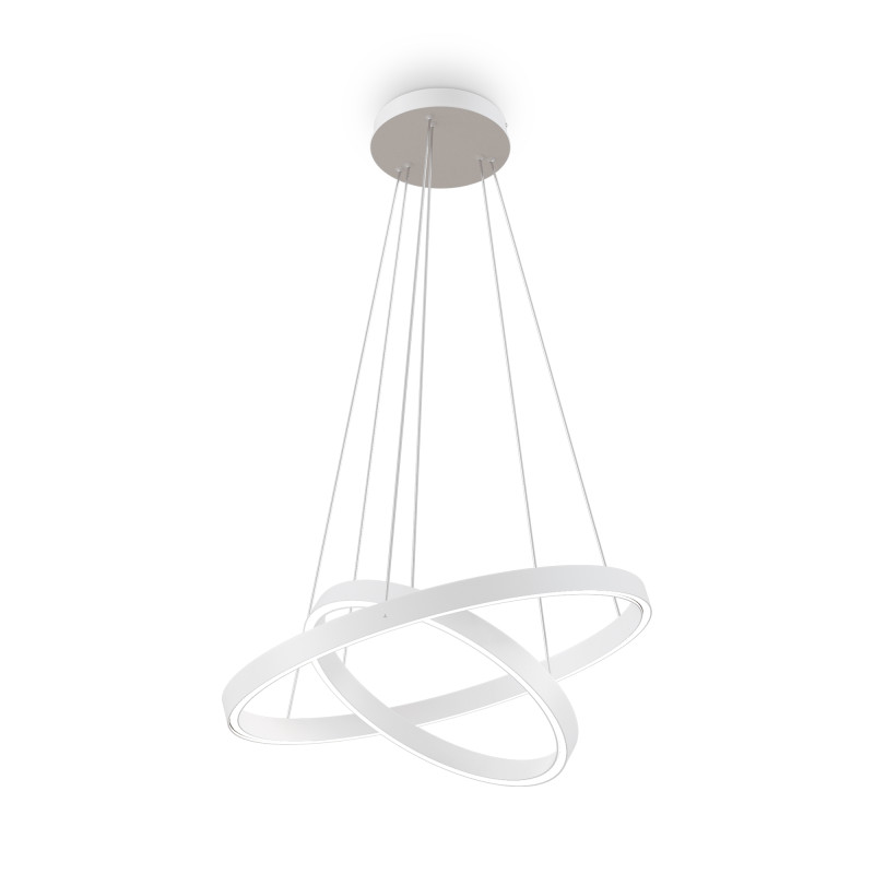 Подвесная люстра 60*60*134 см, LED, 56W, 3000К-4000К, Maytoni Rim MOD058PL-L55WK белый