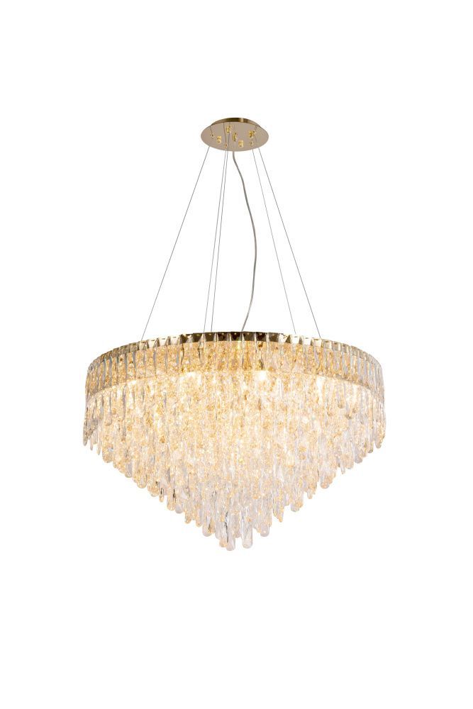 Люстра Ø600 x H420 (1540) мм, E14 18 x 40W (720W) NewRgy GOLD (Золото) 5061/18GD GOLD