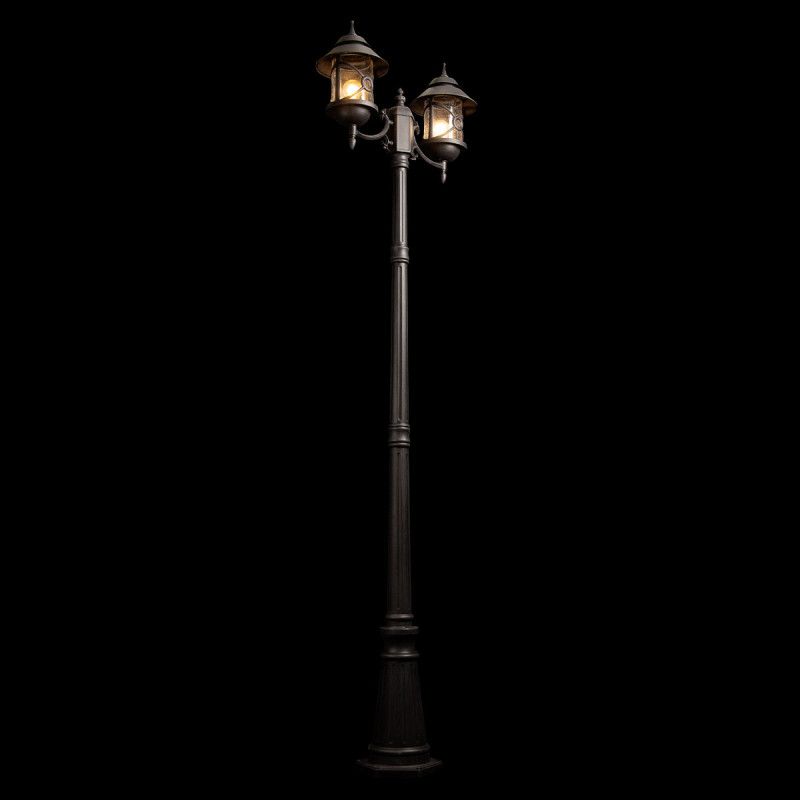Садово-парковый светильник 68*22*-220 см, 2*E27*100W, LOFT IT Prato 100021/2200, черный