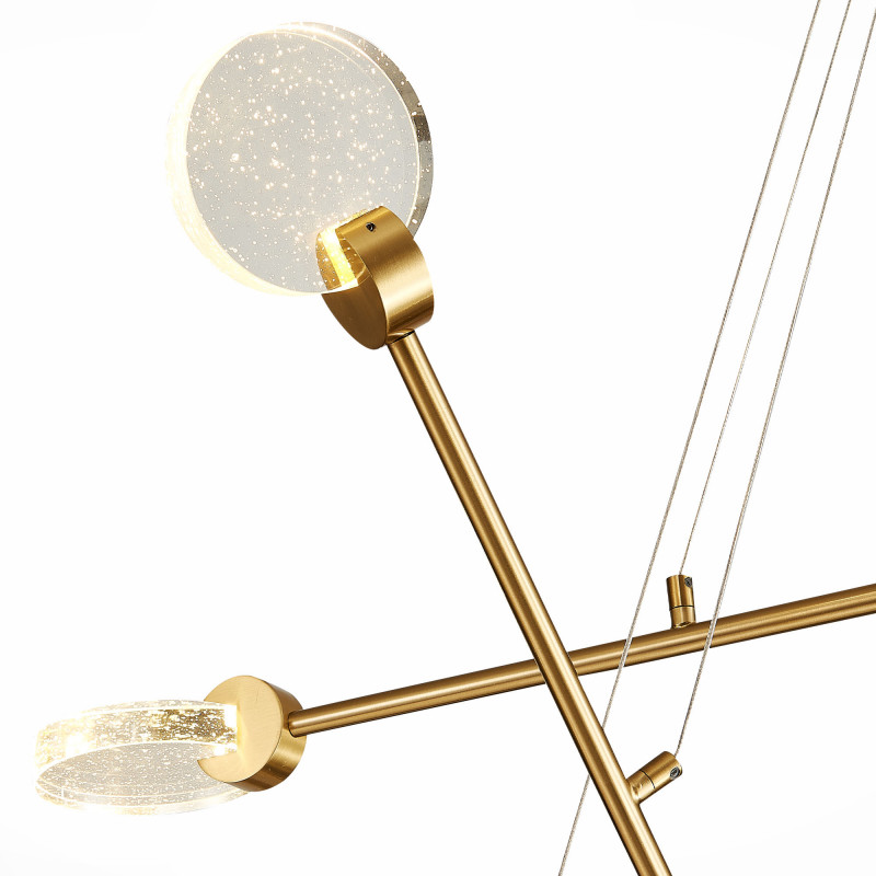 Светильник подвесной 120*30 см, 18W 3000K ST LUCE Montecelio SL6104.203.06 Золотистый